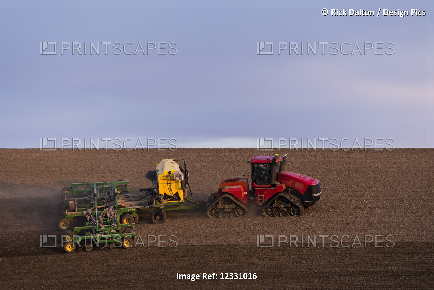 Quadtrac Tractor Seeding Garbanzo Beans In The Palouse Region Of Eastern ...