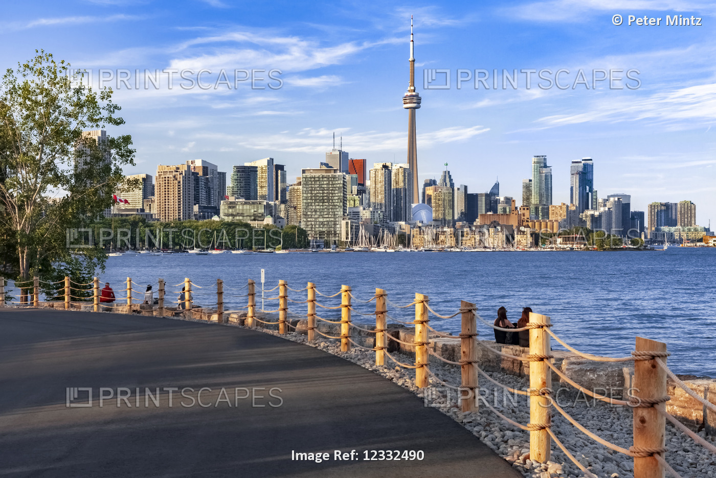 City of Toronto skyline from Trillium Park; Toronto, Ontario, Canada