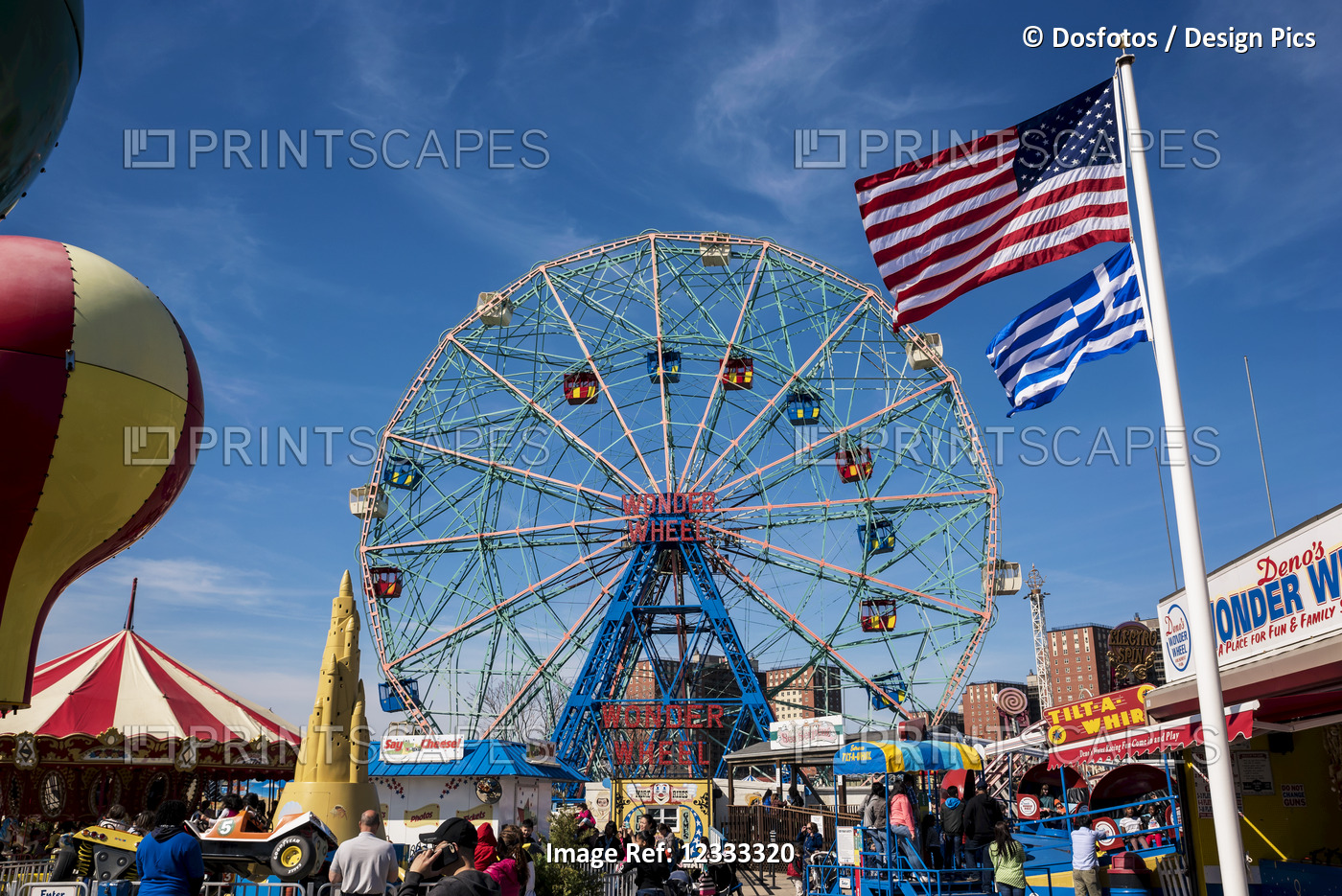 Wonder Wheel; Coney Island, Brooklyn, New York, United States of Ameica
