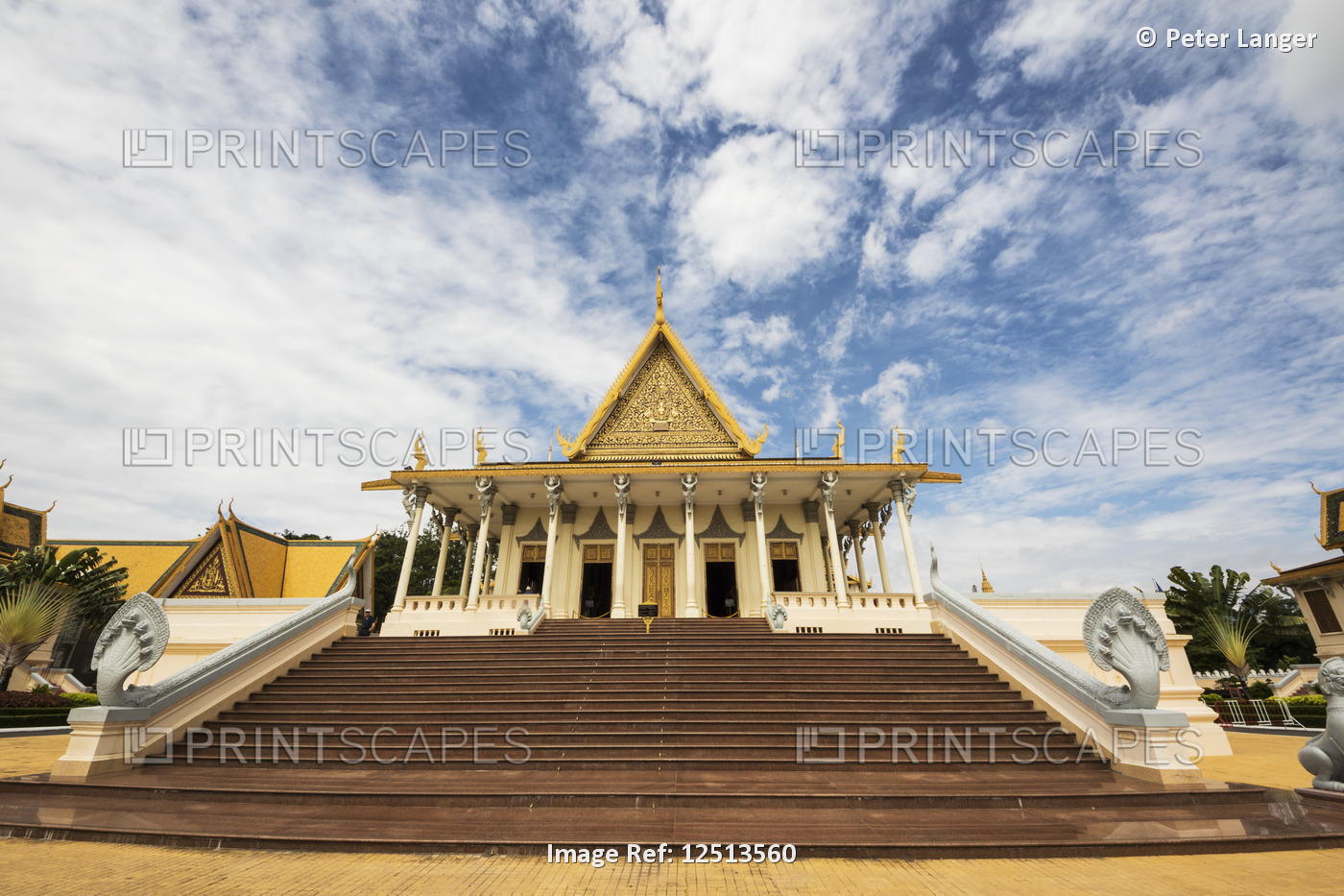 Throne hall inside the Royal Palace complex; Phnom Penh, Cambodia
