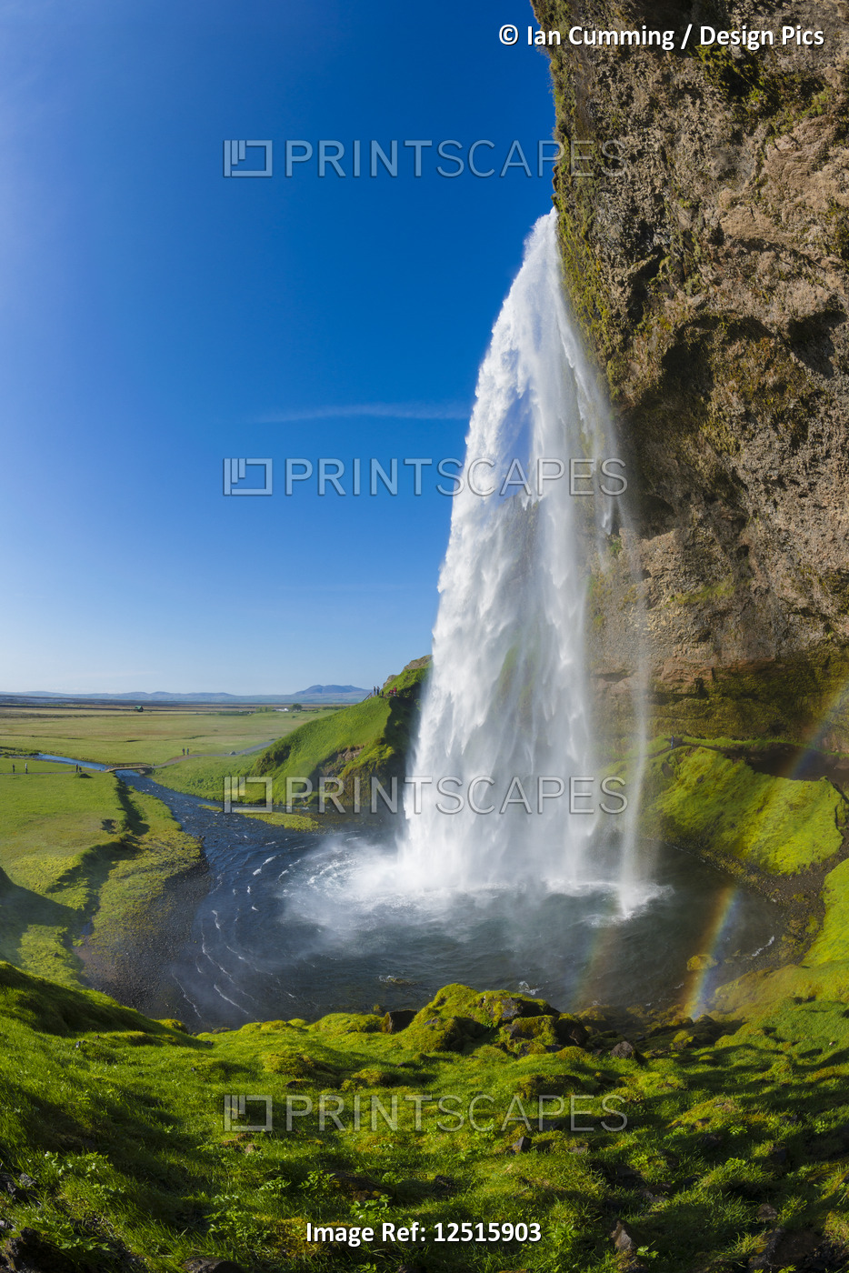 Seljalandsfoss waterfall; Iceland