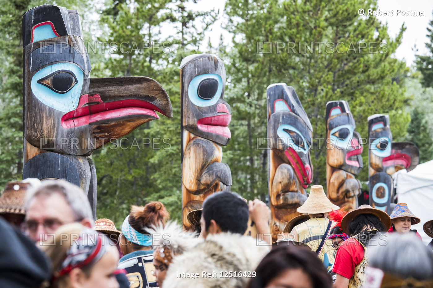 People at the Tlingit Celebration; Teslin, Yukon, Canada