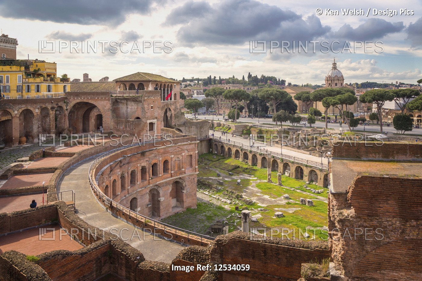 Trajan's Forum, in the historic centre of Rome; Rome, Italy