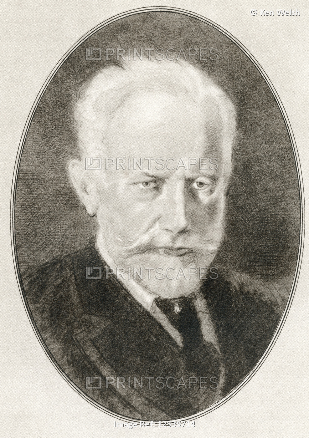 Pyotr Ilyich Tchaikovsky, 1840 - 1893, also known as Peter Ilich Tchaikovsky.  ...