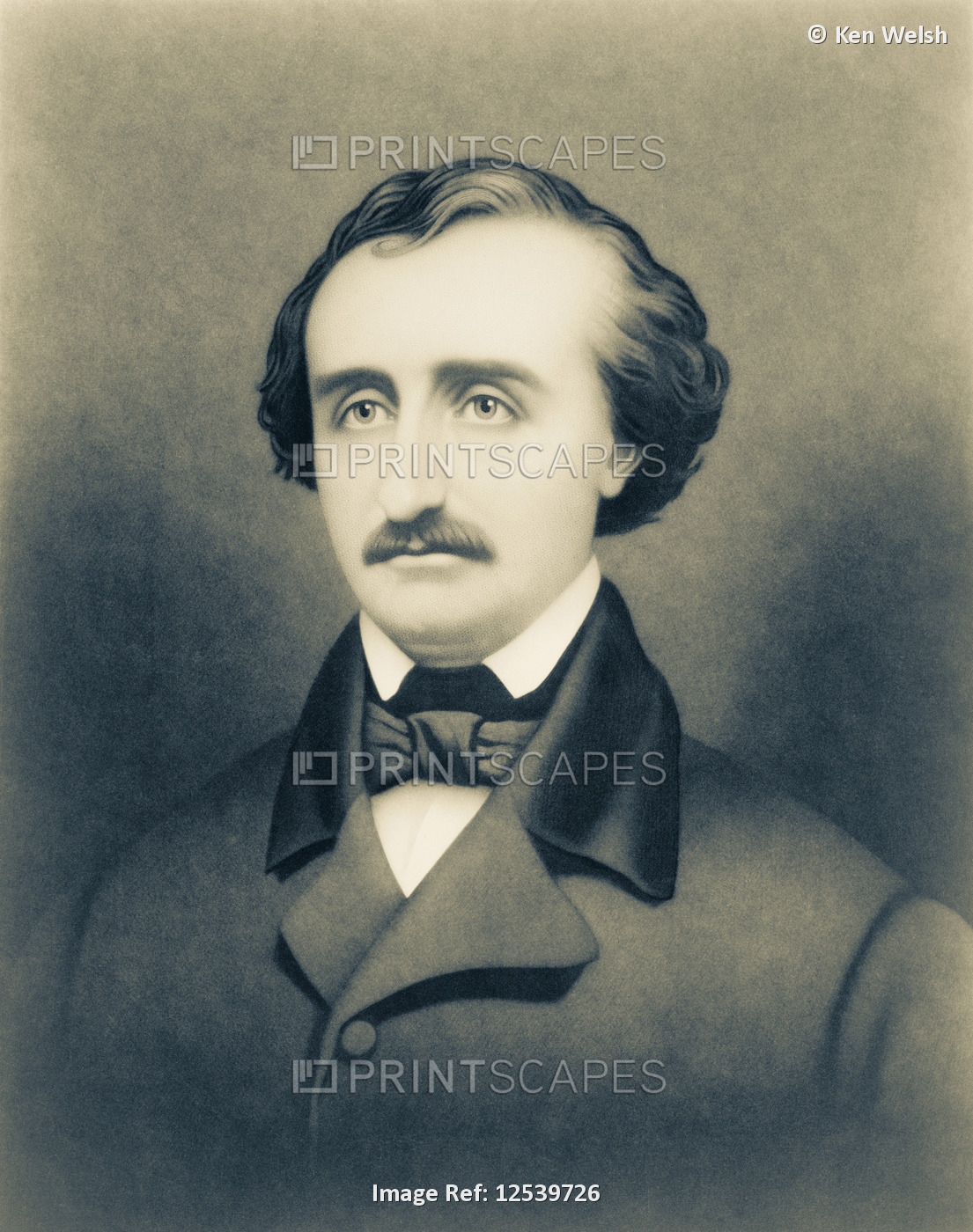Edgar Allen Poe, 1809-1849. American writer; United States of America