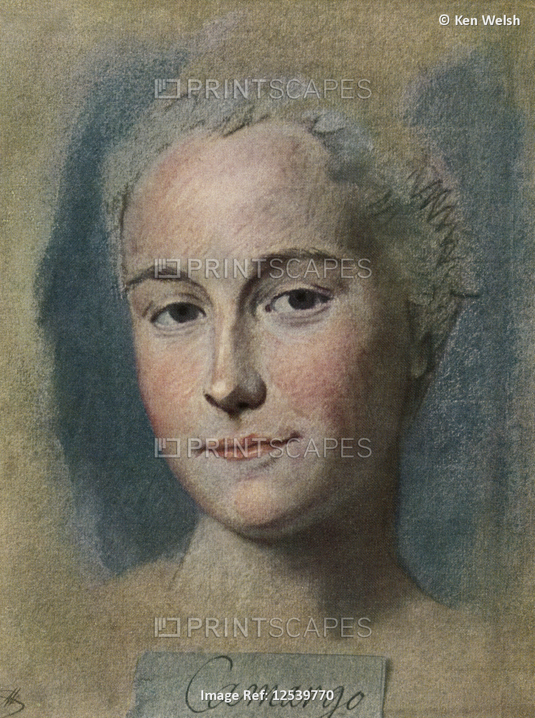 Marie Anne de Cupis de Camargo, 1710-1770, also known as La Camargo. French ...