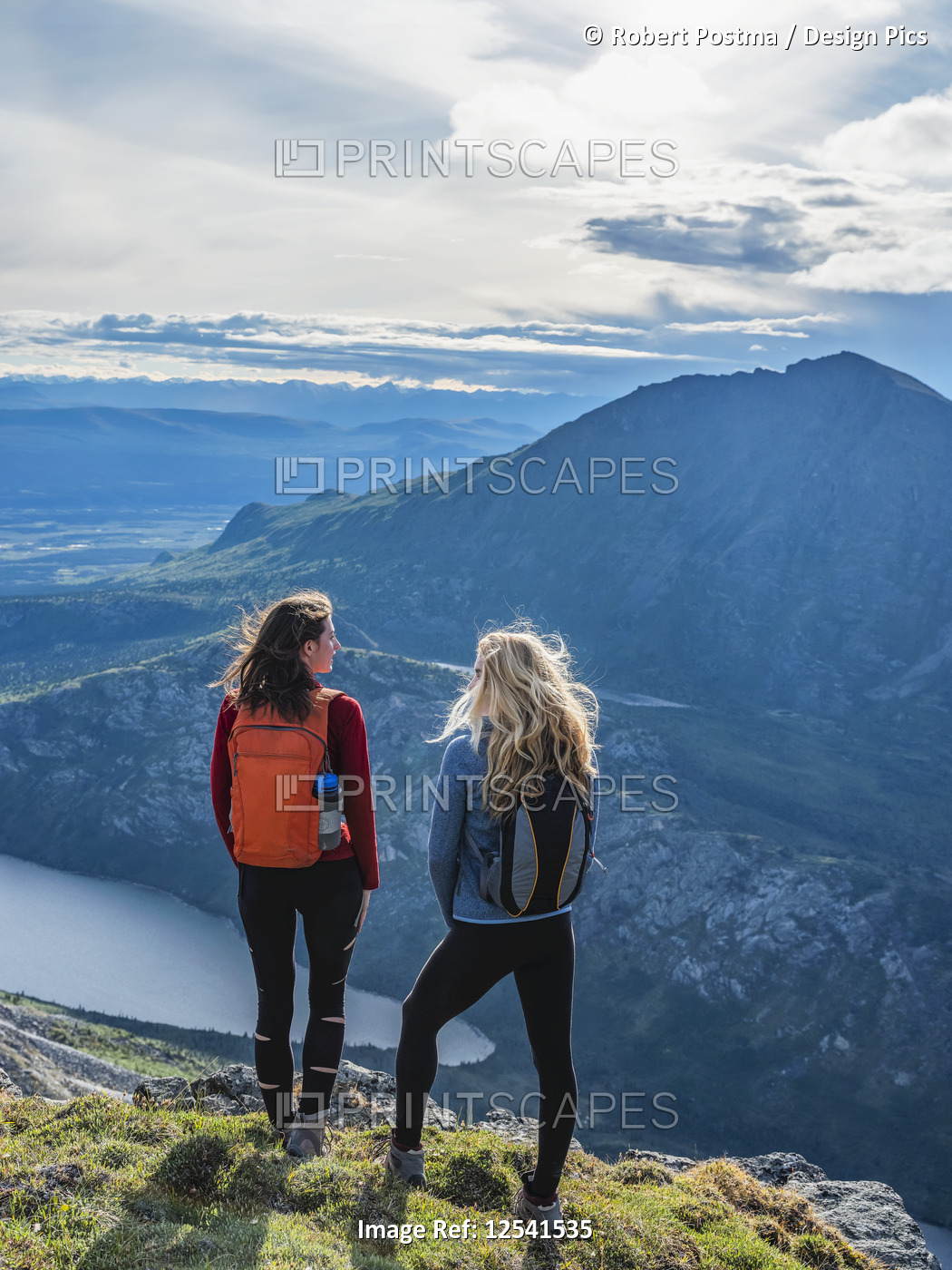 Two women exploring the mountains and wilderness of the Yukon. Feeling alive ...