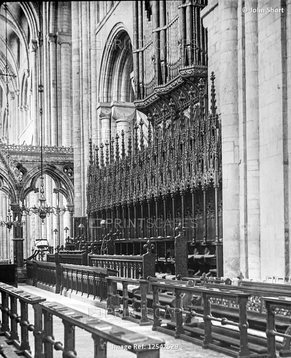 A magic lantern slide circa 1900. Religious slides . Durham Cathedral Choir ...