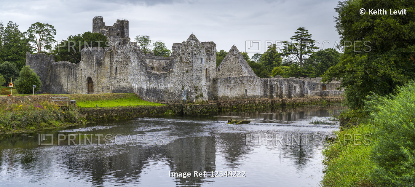Desmond Castle along River Maigue; Adare, County Limerick, Ireland