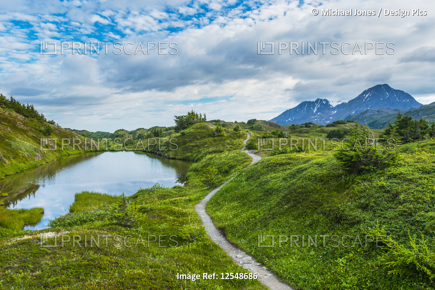 The trail leading to Lost Lake, a popular hiking and biking destination high in ...