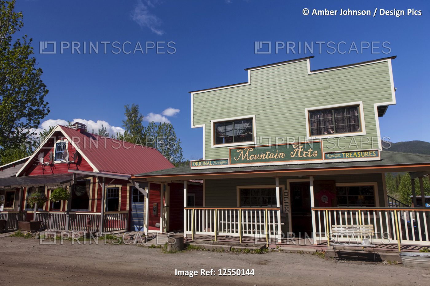 Historic buildings in McCarthy, South-central Alaska; McCarthy, Alaska, United ...