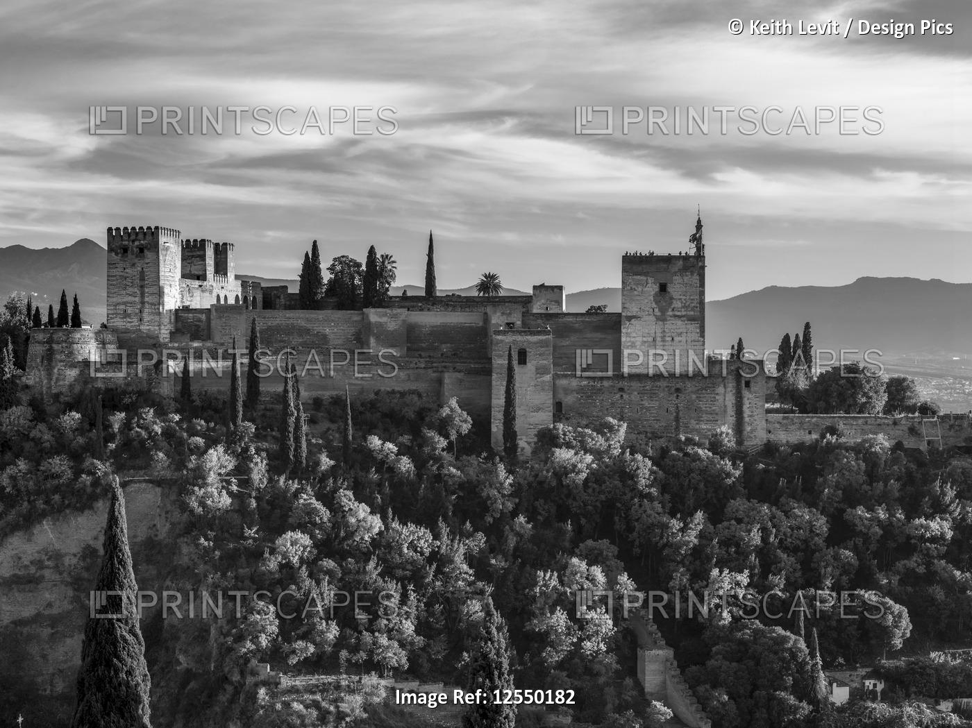 The Alhambra, a palace and fortress complex; Granada, Spain