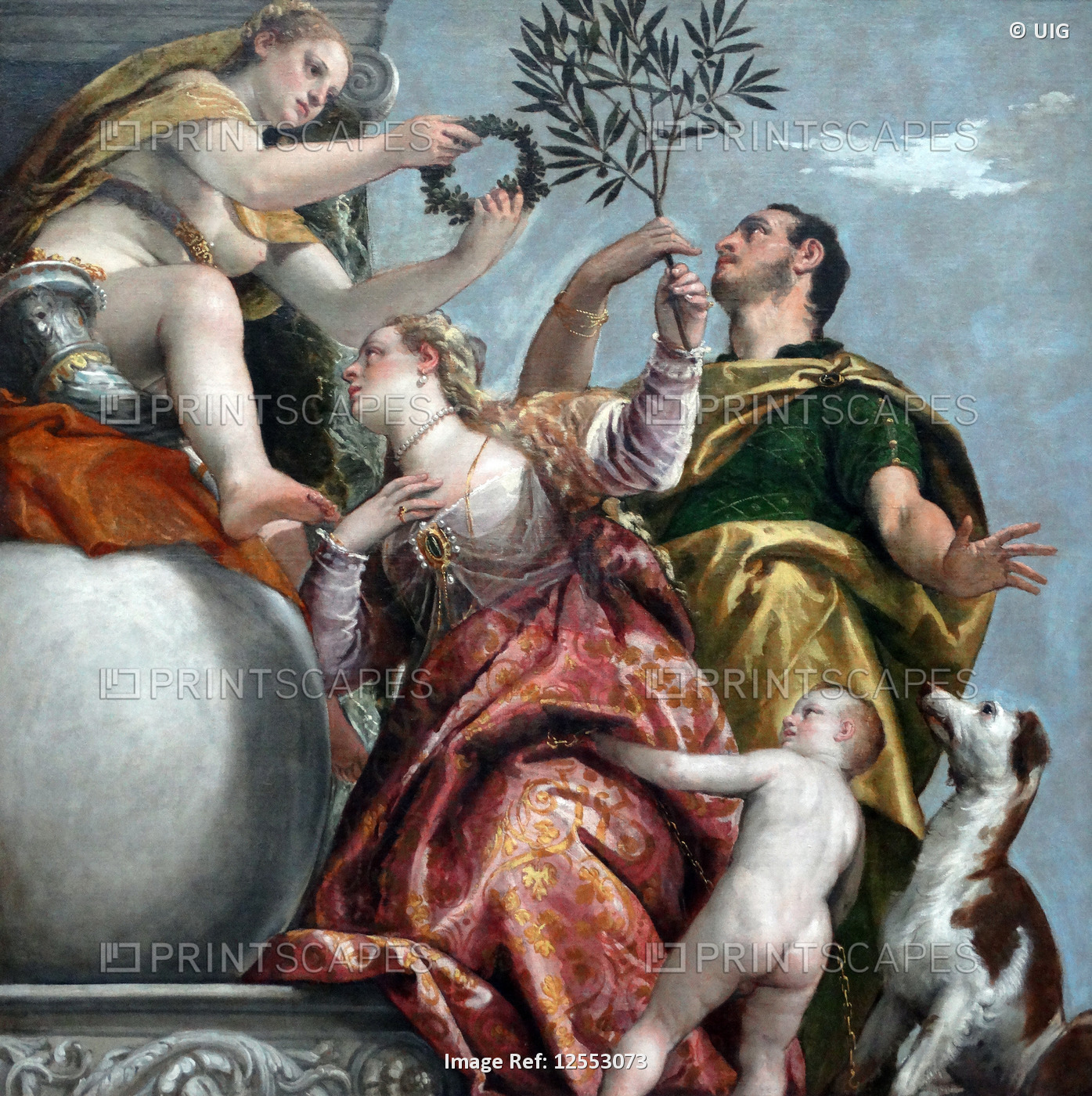 Painting titled 'Happy Union' by Paolo Veronese, 16th century