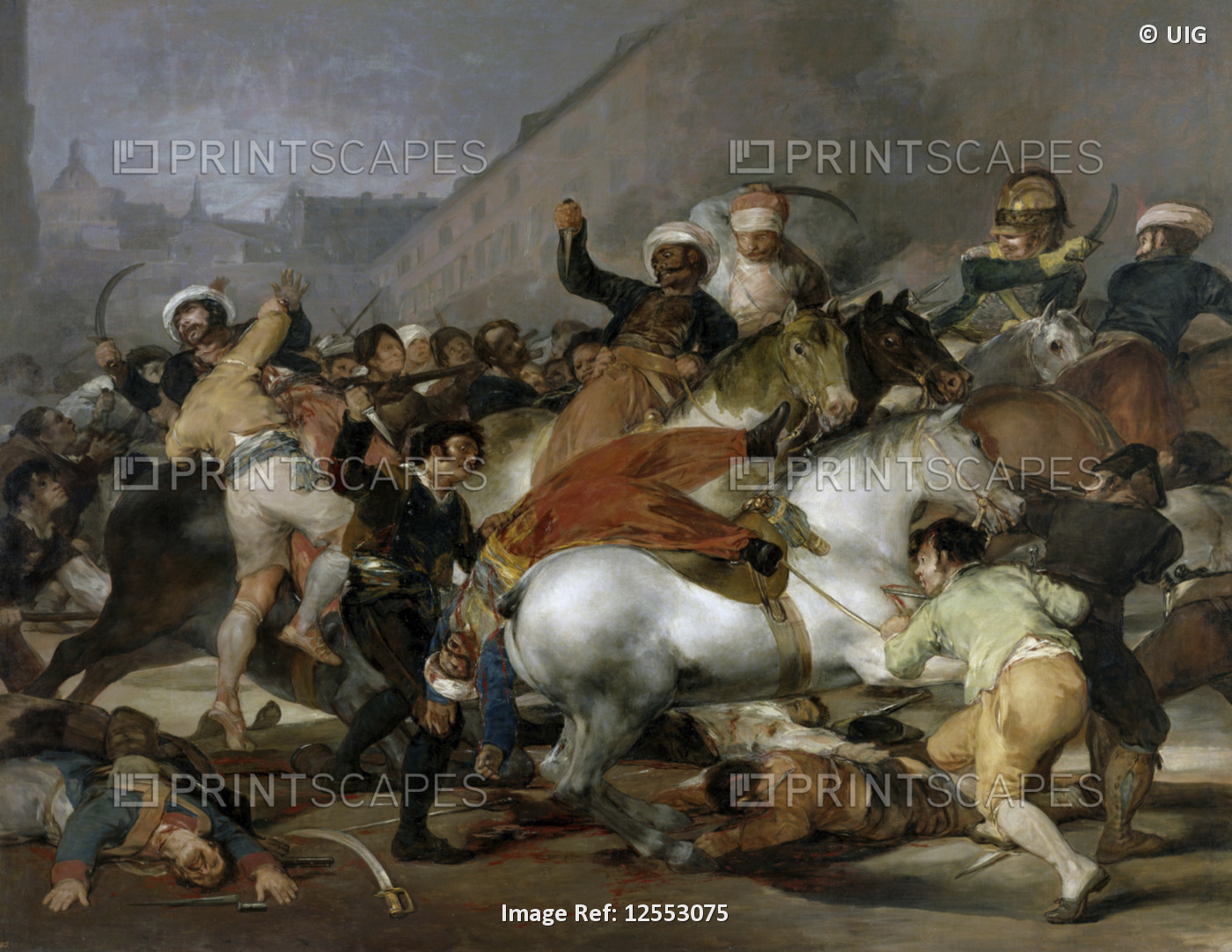 The Second of May 1808 or The Charge of the Mamelukes 1814 oil on canvas by Francisco Goya