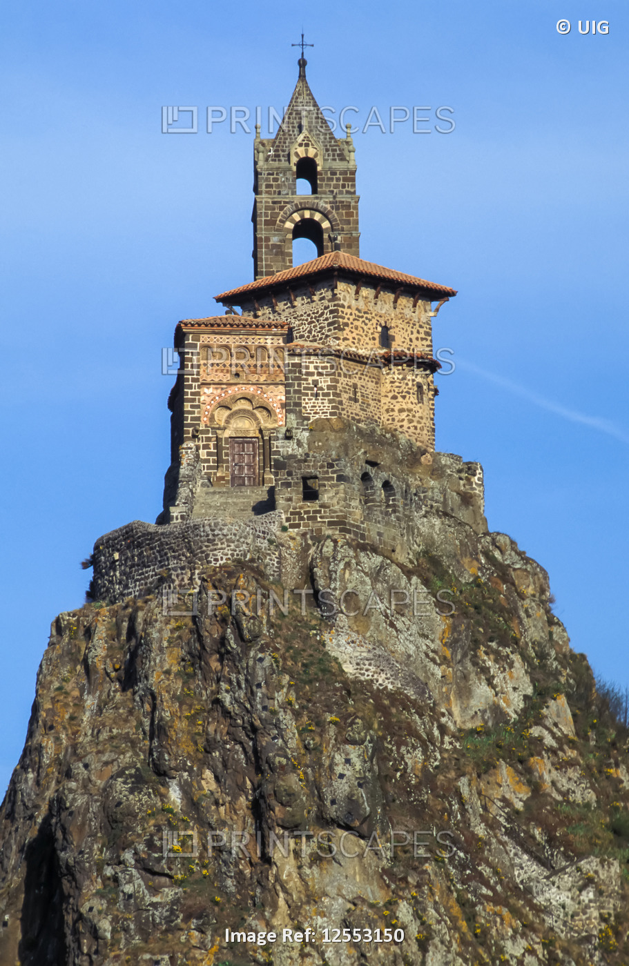 Saint Michel d'Aiguilhe chapel, Le Puy en Velay, Haute Loire, France