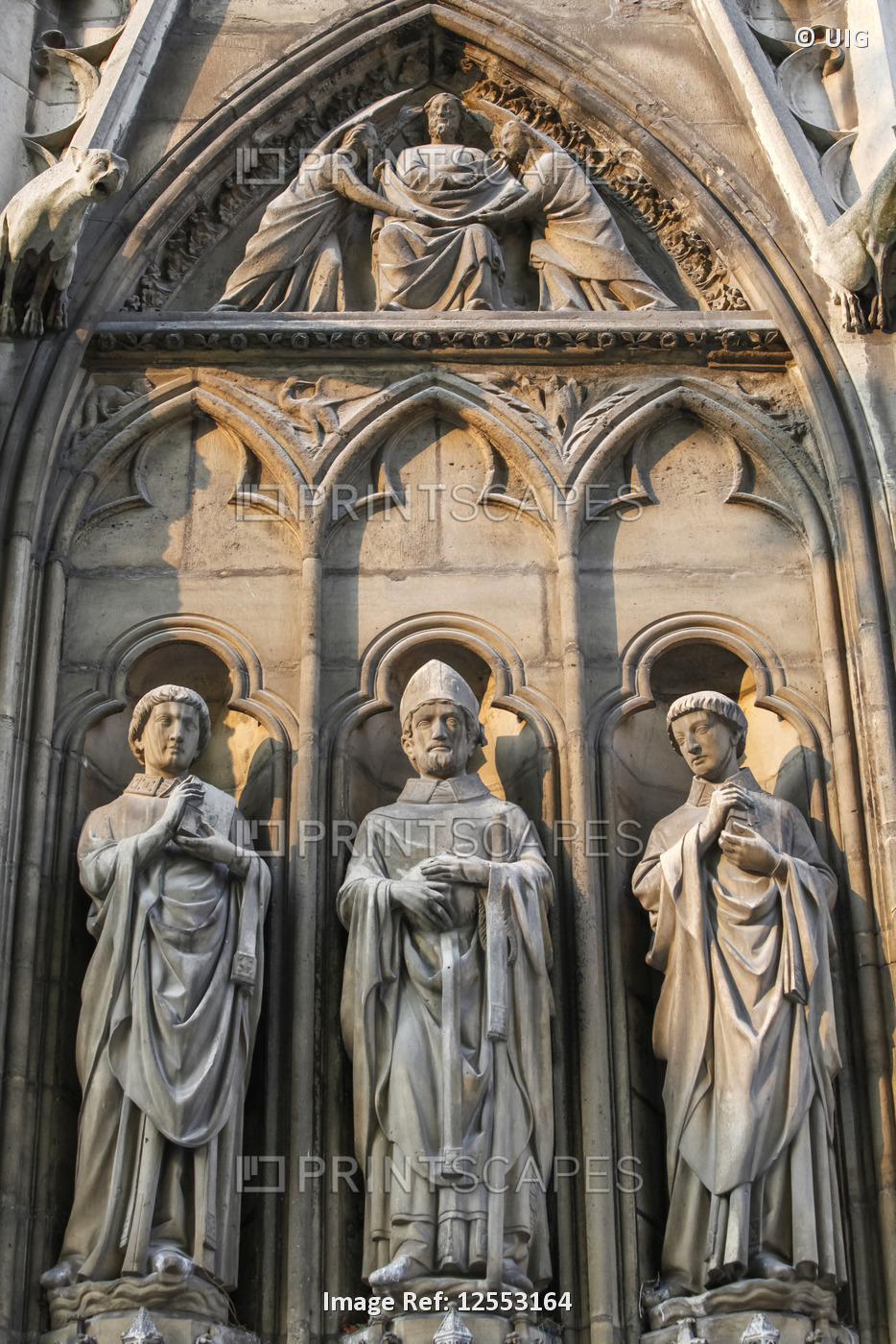 Notre Dame Cathedral, South facade, Apostle sculptures