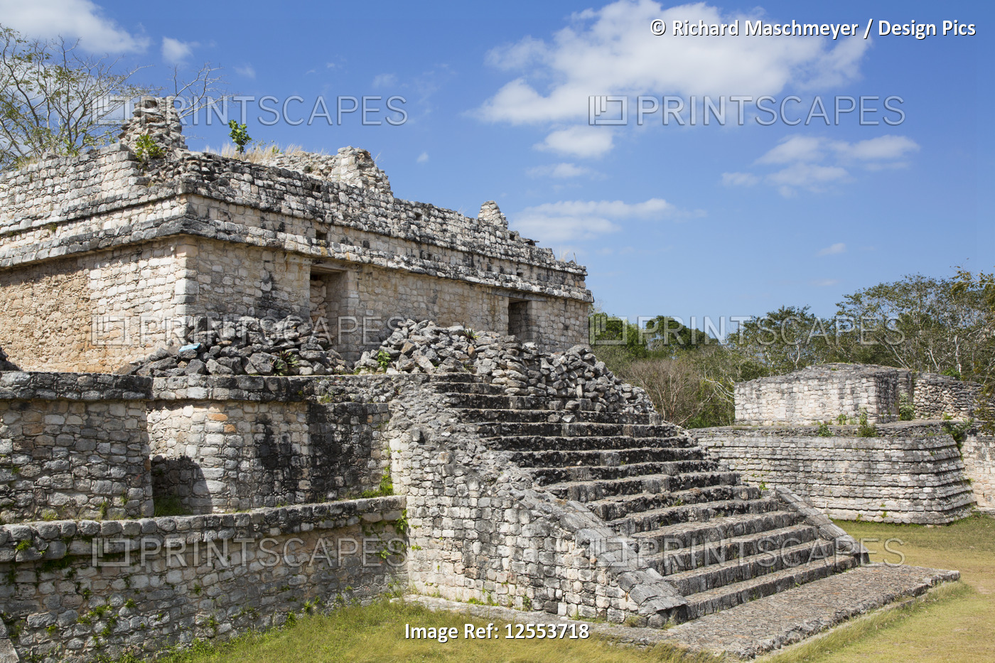 Structure 17, Ek Balam, Yucatec-Mayan Archaeological Site; Yucatan, Mexico
