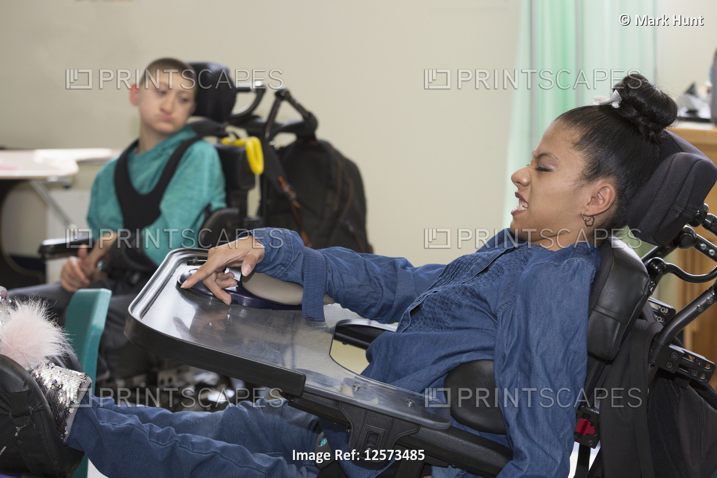 Teen with Holoprosencephaly and teen with Spastic Dystonic Cerebral Palsy at ...