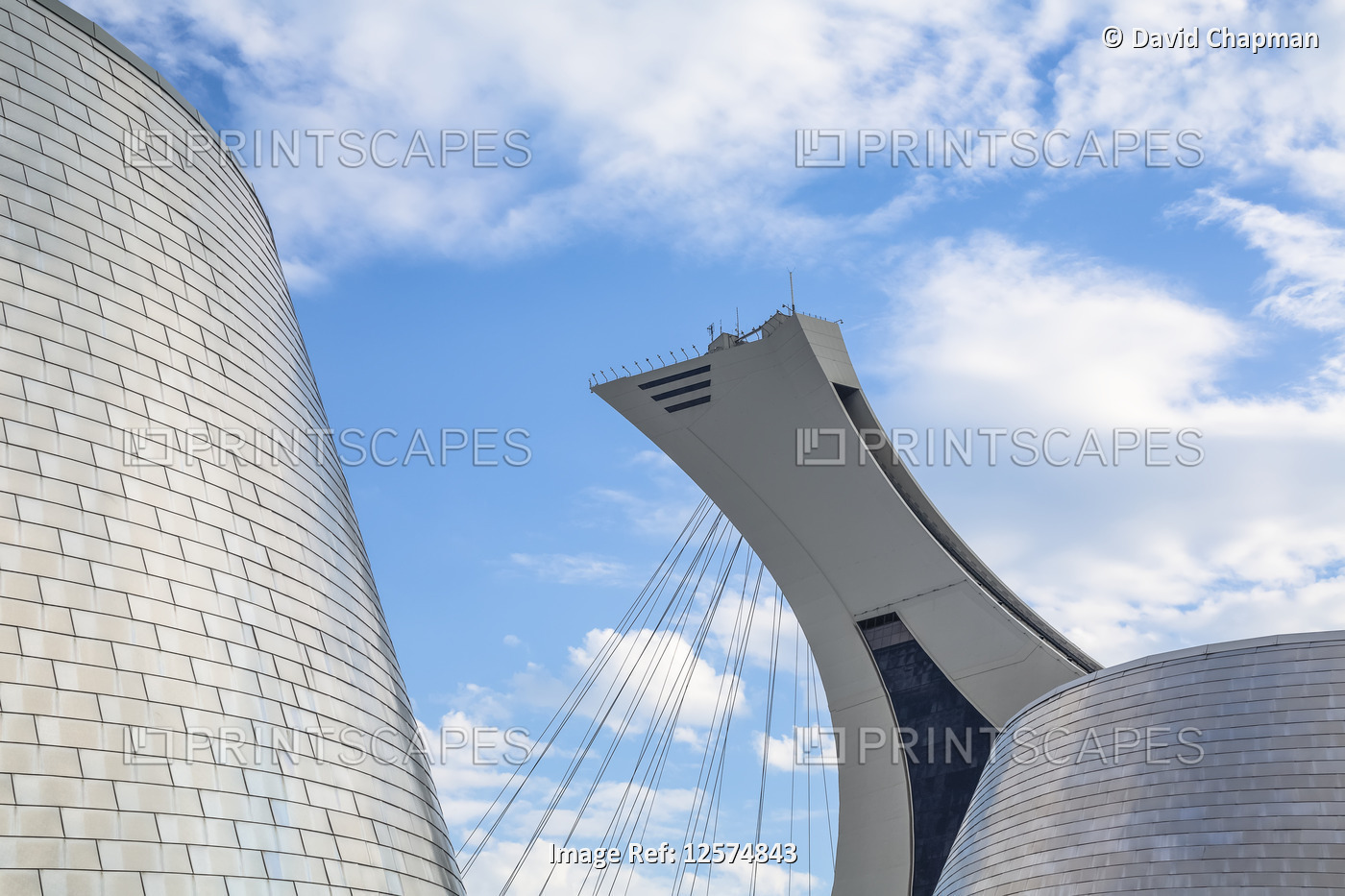 Rio Tinto Alcan Planetarium and Montreal Olympic Stadium; Montreal, Quebec, ...