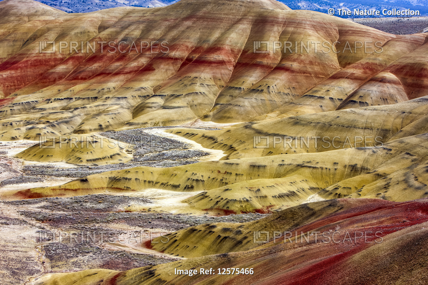 Painted Hills, John Day Fossil Beds National Monument; Oregon, United States of ...
