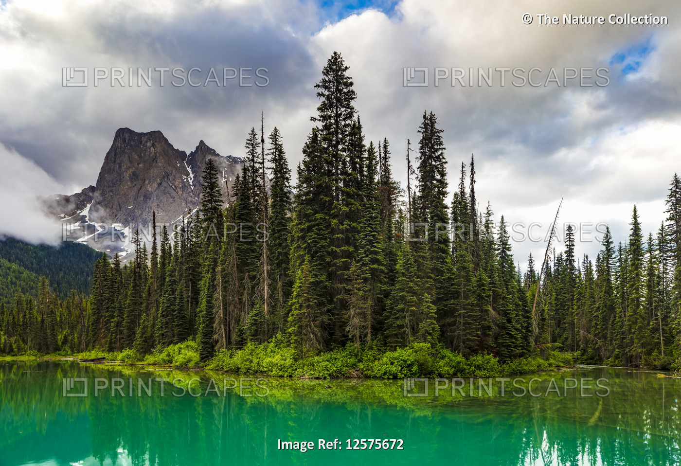 Emerald Lake and the Natural Bridge, Yoho National Park; British Columbia, ...