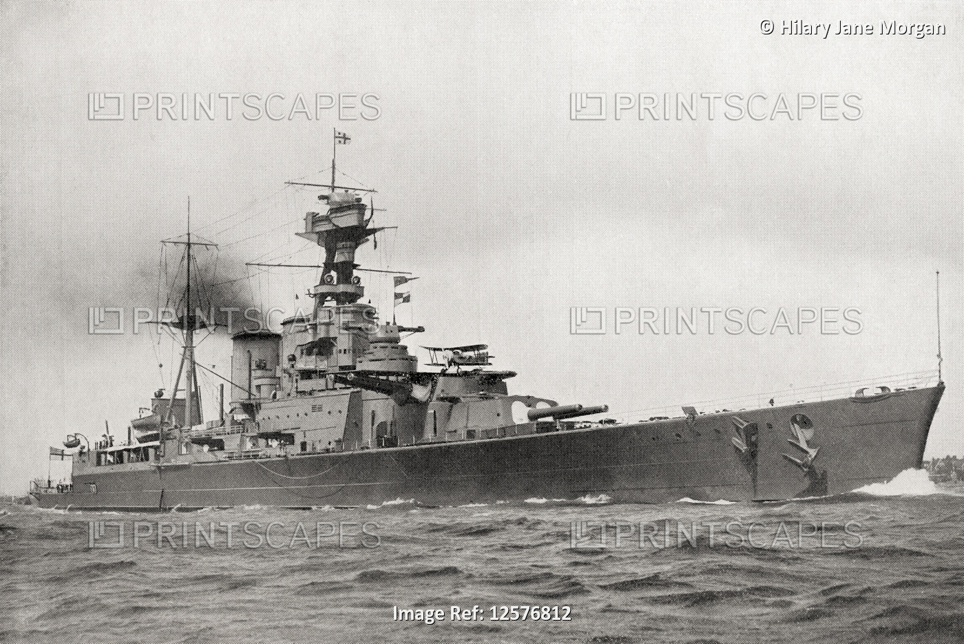 EDITORIAL  HMS Hood, the largest and last battle cruiser of the British Royal ...