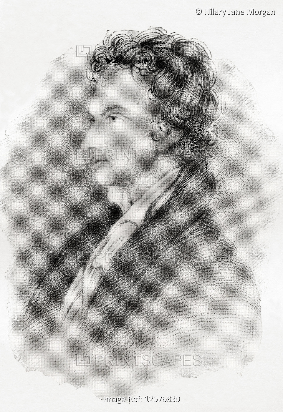 William Hazlitt, 1778 – 1830.  English writer, drama and literary critic, ...