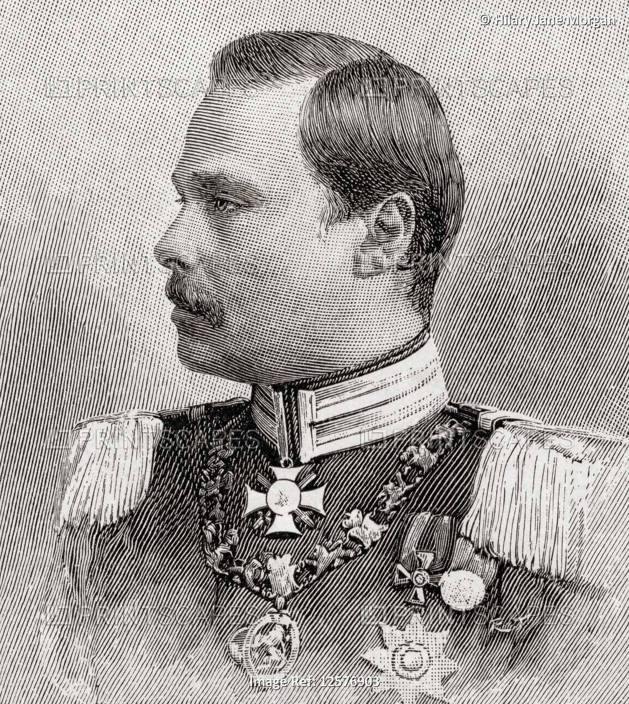 Ernest Louis Charles Albert William, 1868 – 1937.  The last Grand Duke of Hesse ...