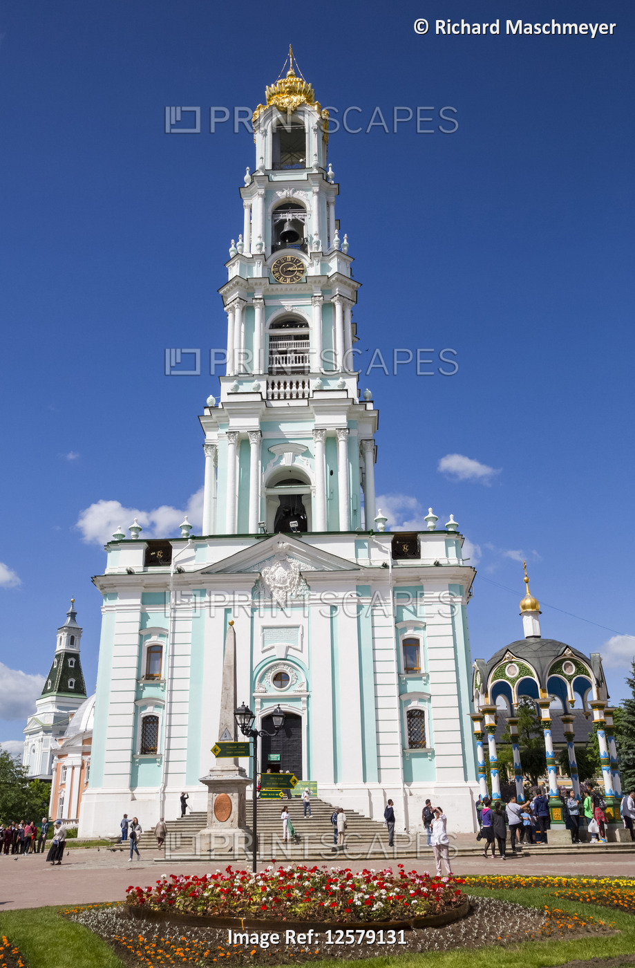 Bell Tower, Trinity Sergius Lavra Monastery complex; Sergiev Posad, Moscow ...