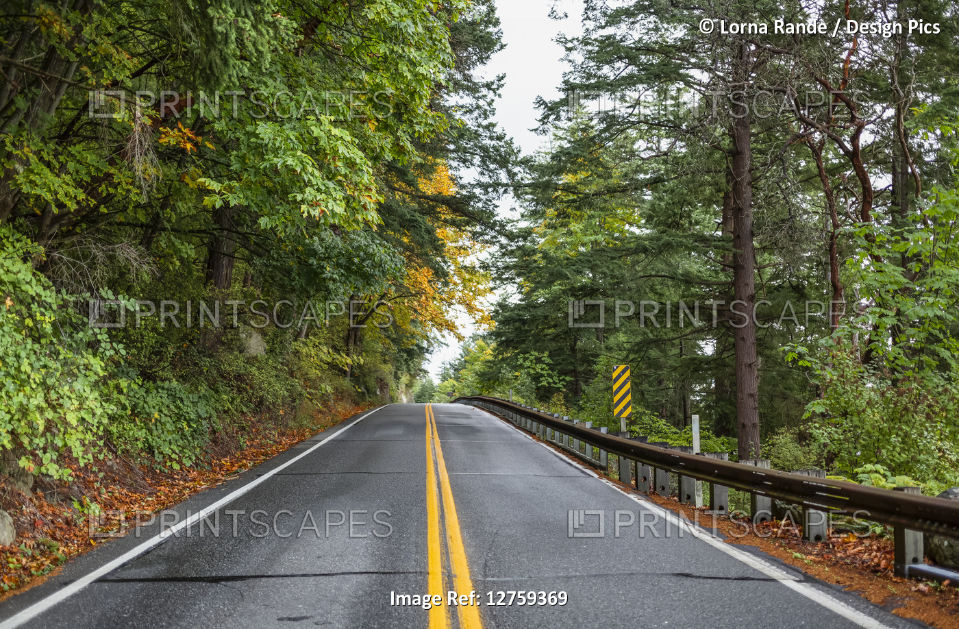 Driving south on Chuckanut Drive out of Belllingham on an October day with the ...