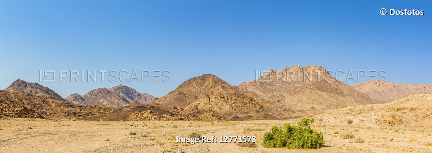 Landscape surrounding Brandberg Mountain, Damaraland; Kunene Region, Namibia