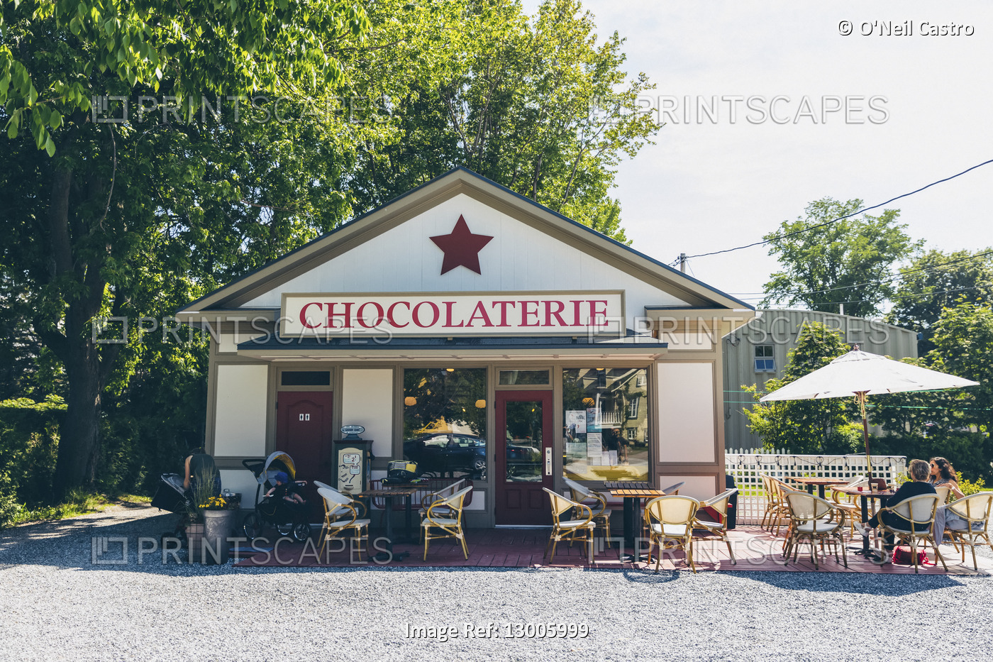 Chocolate shop in the village of Kamouraska; Kamouraska, Quebec, Canada