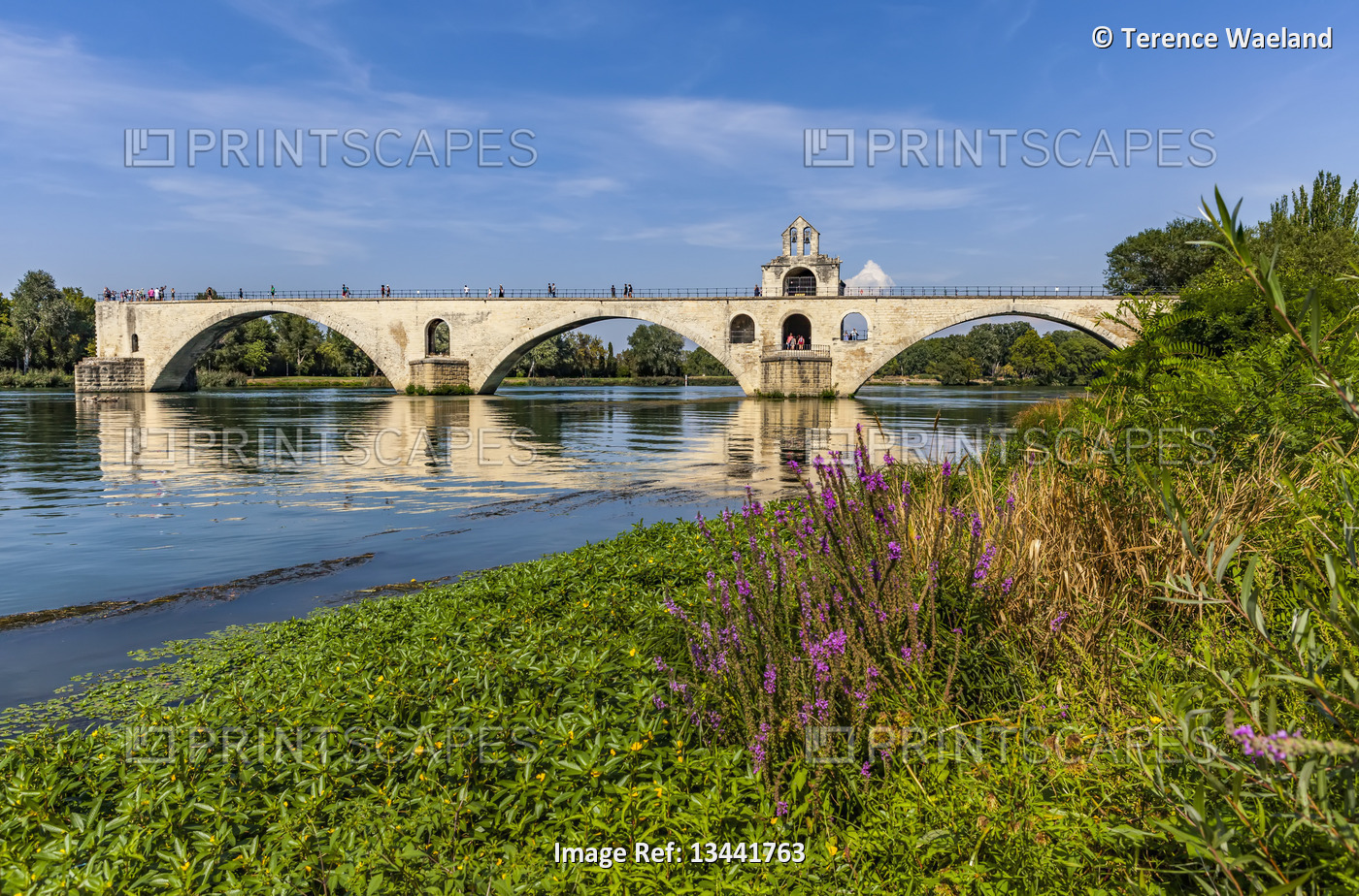 Le Pont d’Avignon over the Rhone River; Avignon, France