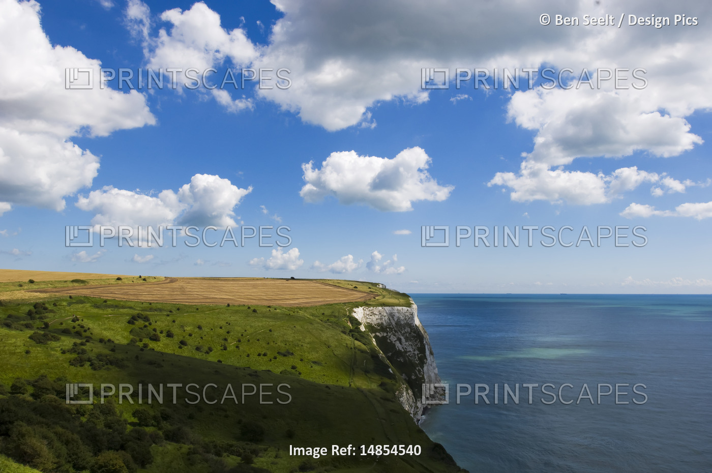 Overview of Cliffs, Dover, Kent, England