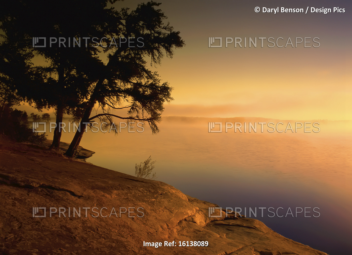 Caddy Lake at Sunrise Whiteshell Provincial Park Manitoba, Canada