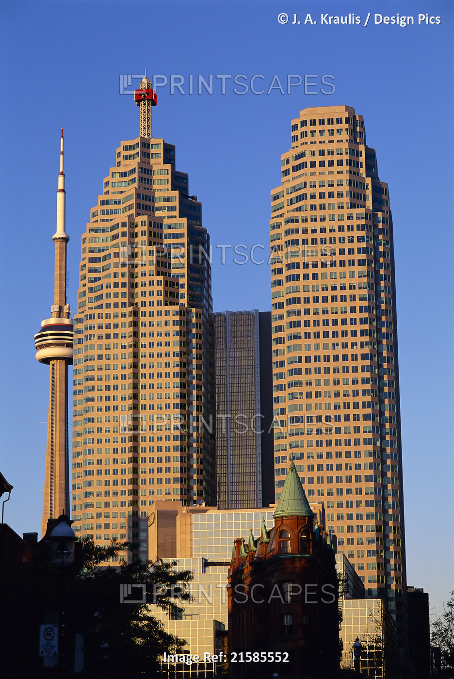 Office Towers and CN Tower Toronto, Ontario, Canada