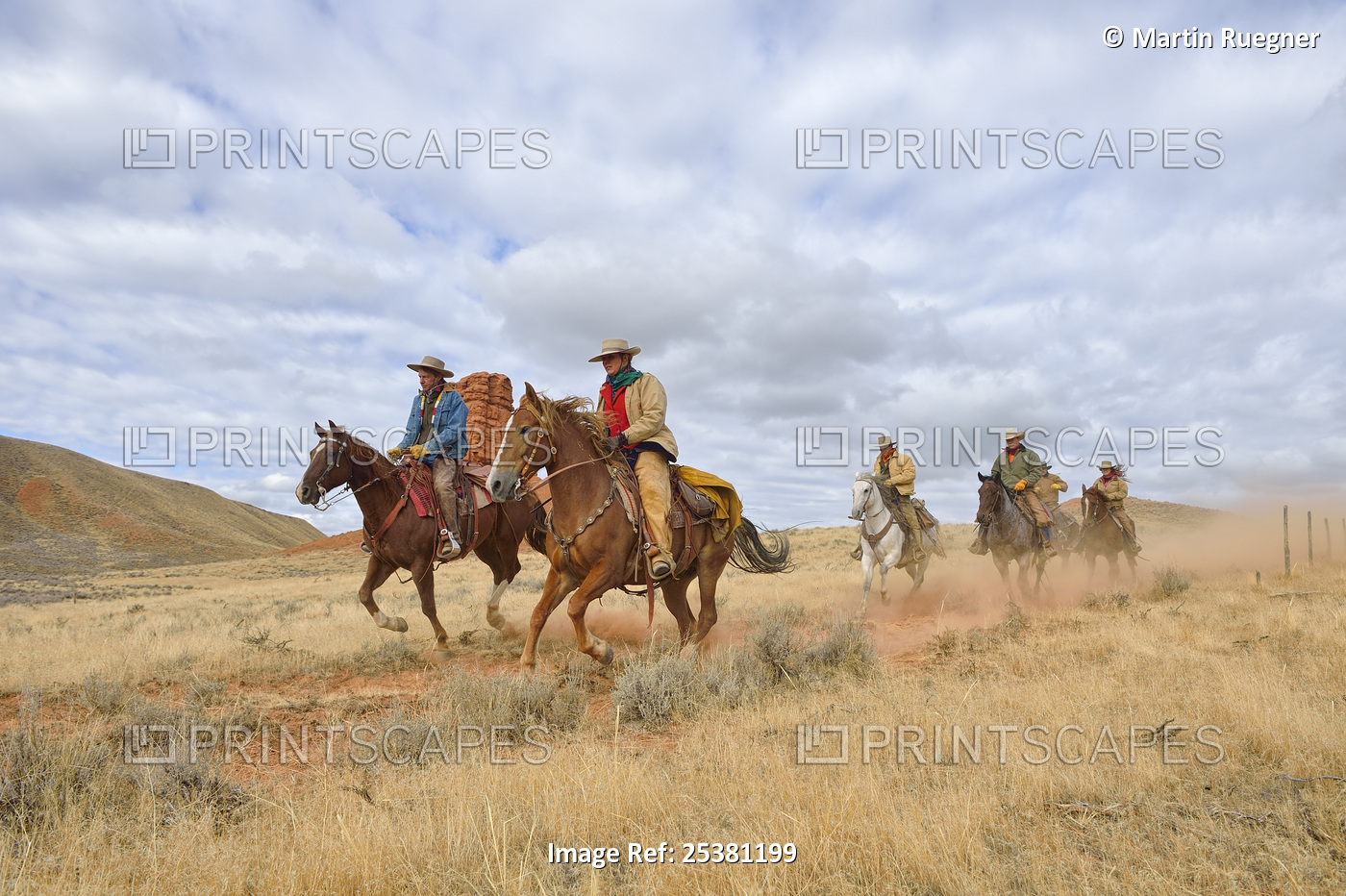 Cowboys and Cowgirls Riding Horses, Shell, Wyoming, USA