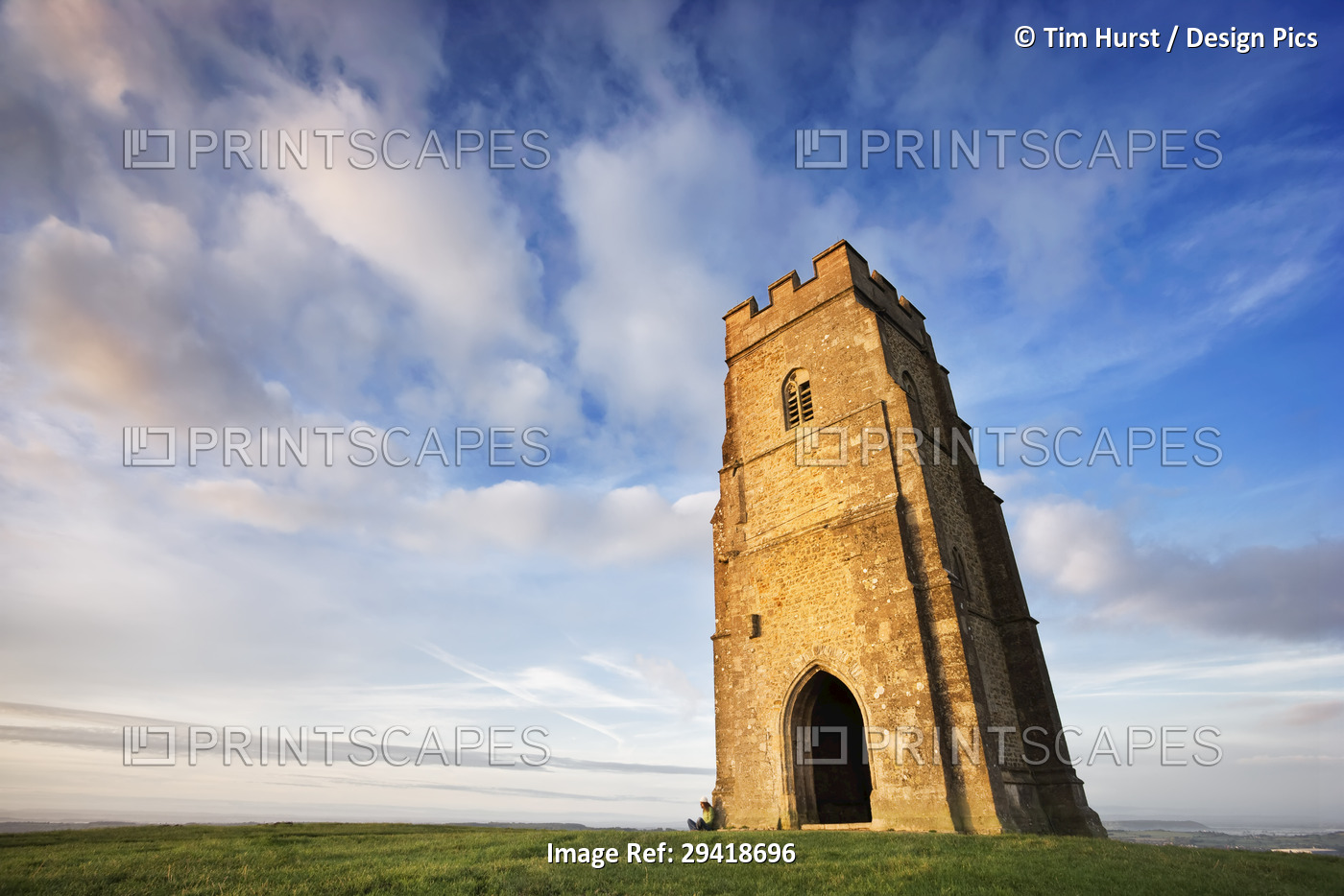 St Michael's Tower at Glastonbury Tor, Somerset, England