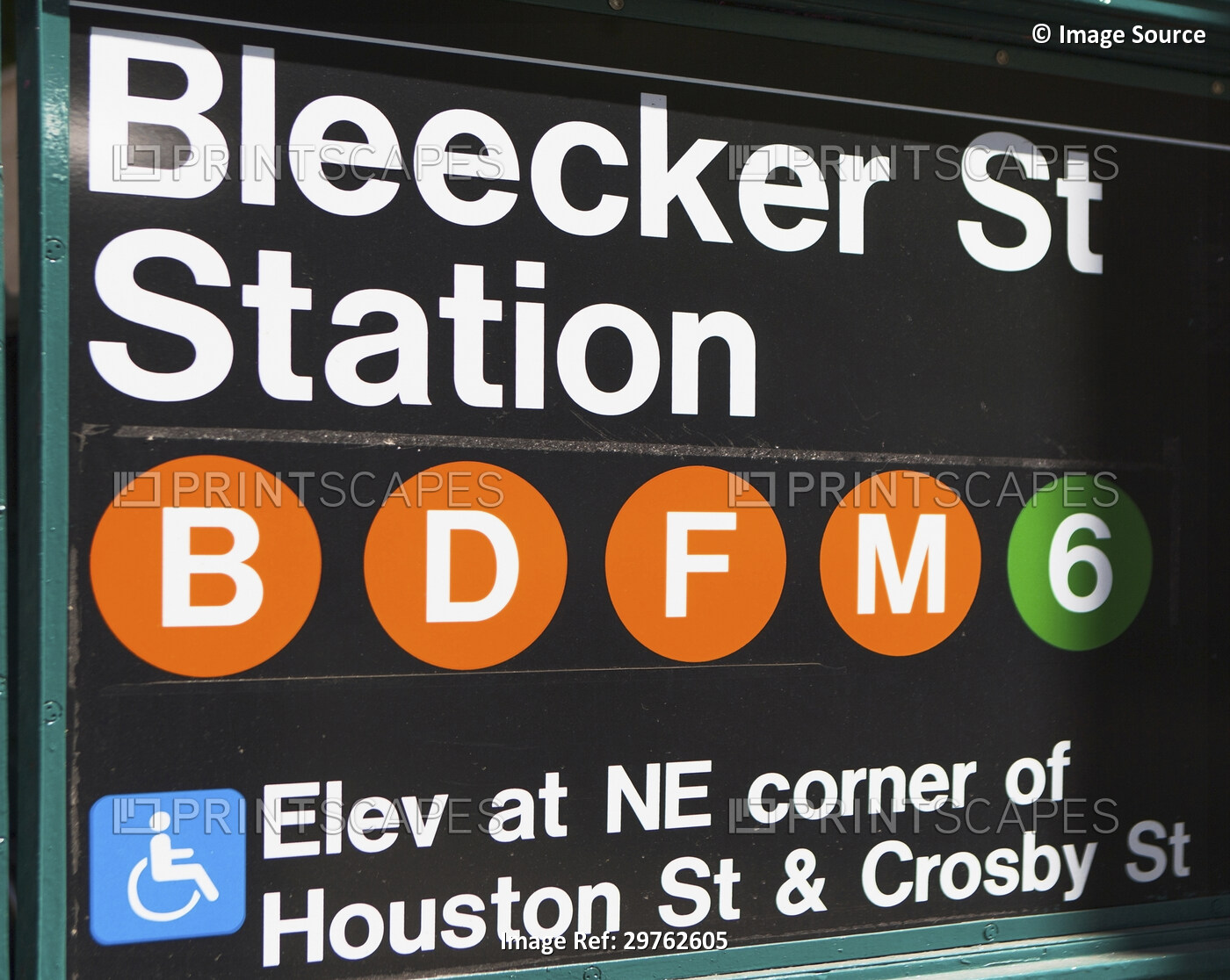 Bleecker Street subway station, New York City, USA