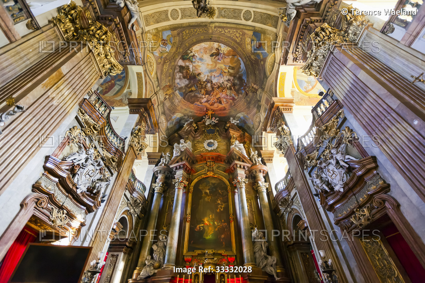 Interior of the Church of the Holy Name of Jesus; Wroclaw, Silesia, Poland
