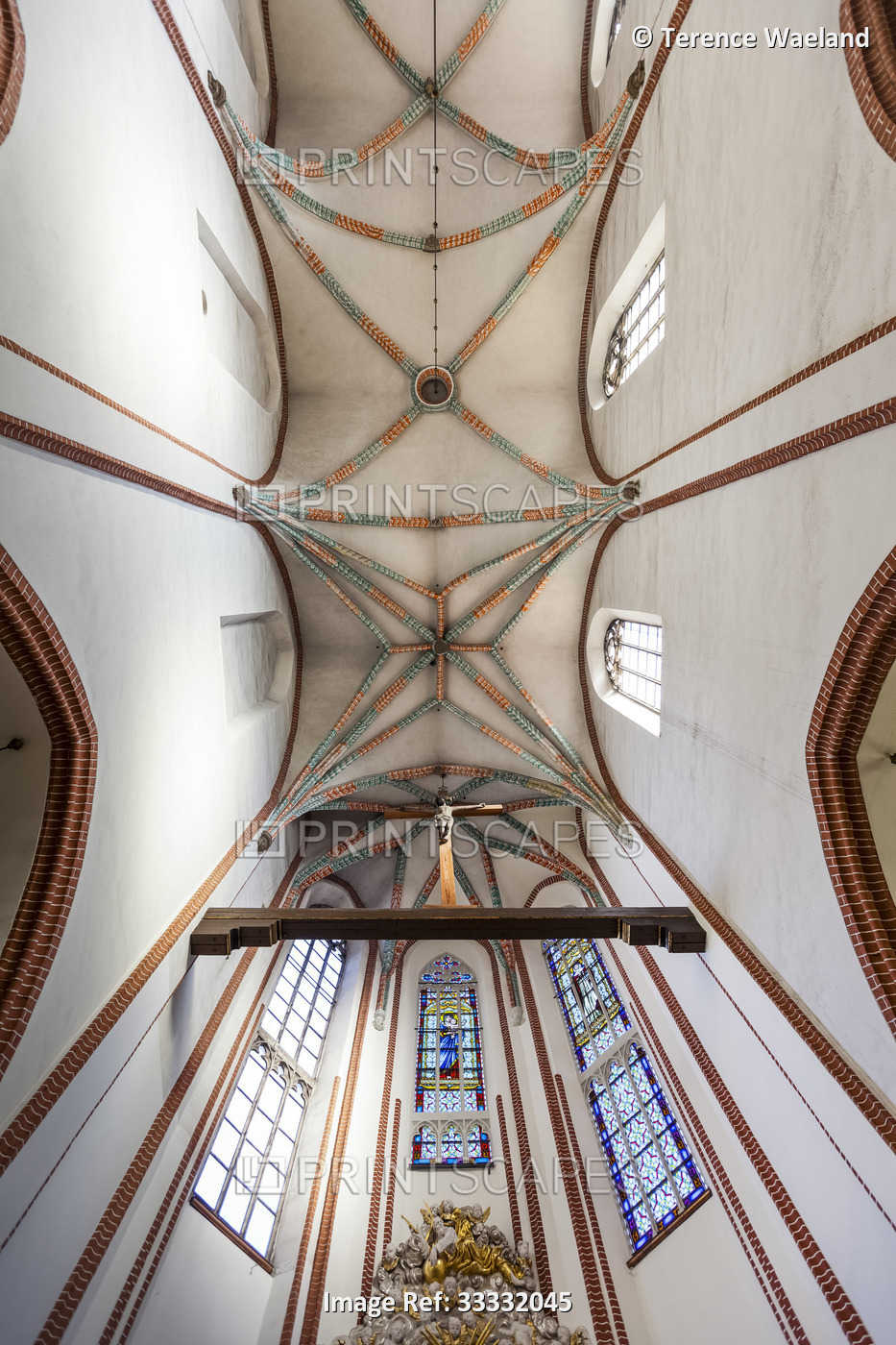 Interior of Corpus Christi Church; Wroclaw, Silesia, Poland