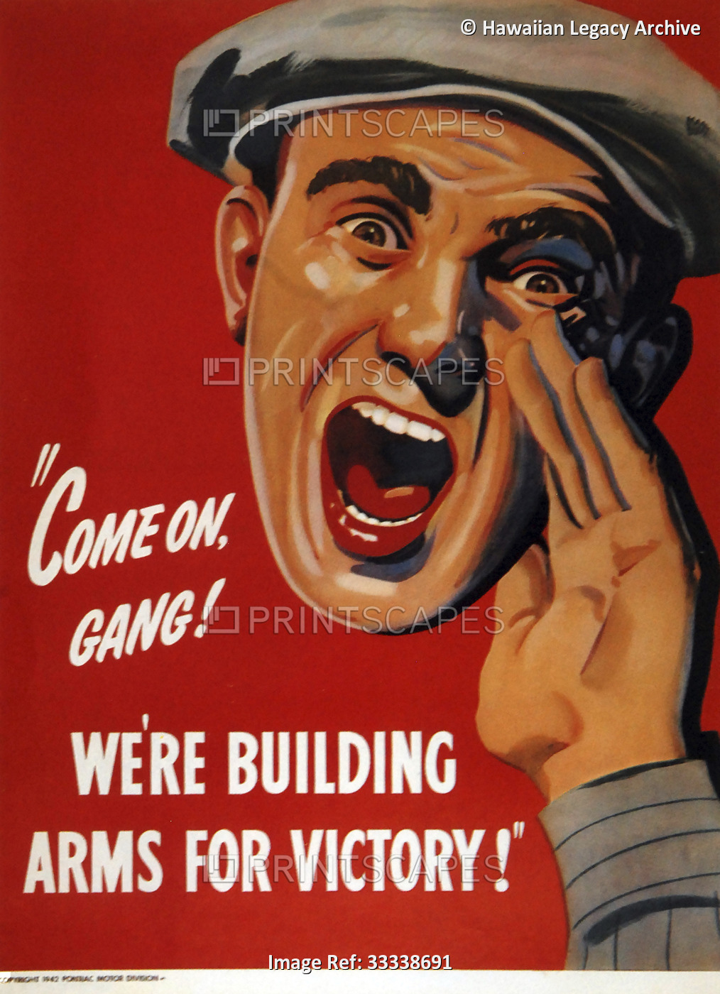 World War Two Propaganda, General Motors, circa 1942; Artwork