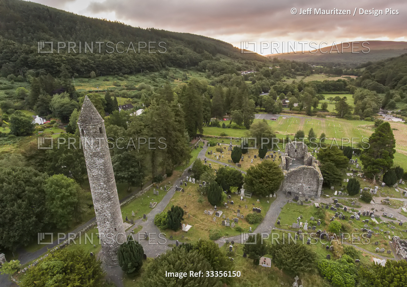 Glendalough (or The valley of the Two Lakes) is the site of an early Christian ...