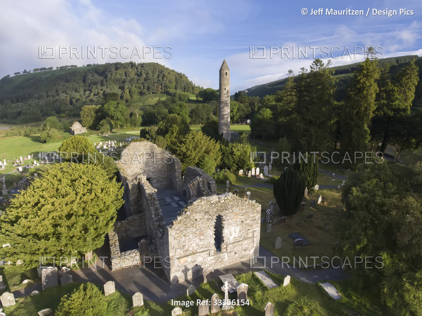 Glendalough (or The valley of the Two Lakes) is the site of an early Christian ...