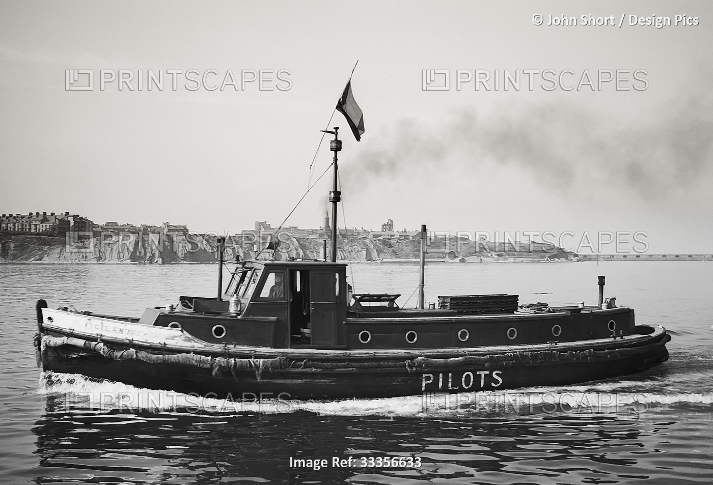 Pilot boat on River Tyne in 1930's, 'Vigilant' North Shields and Tynemouth in ...