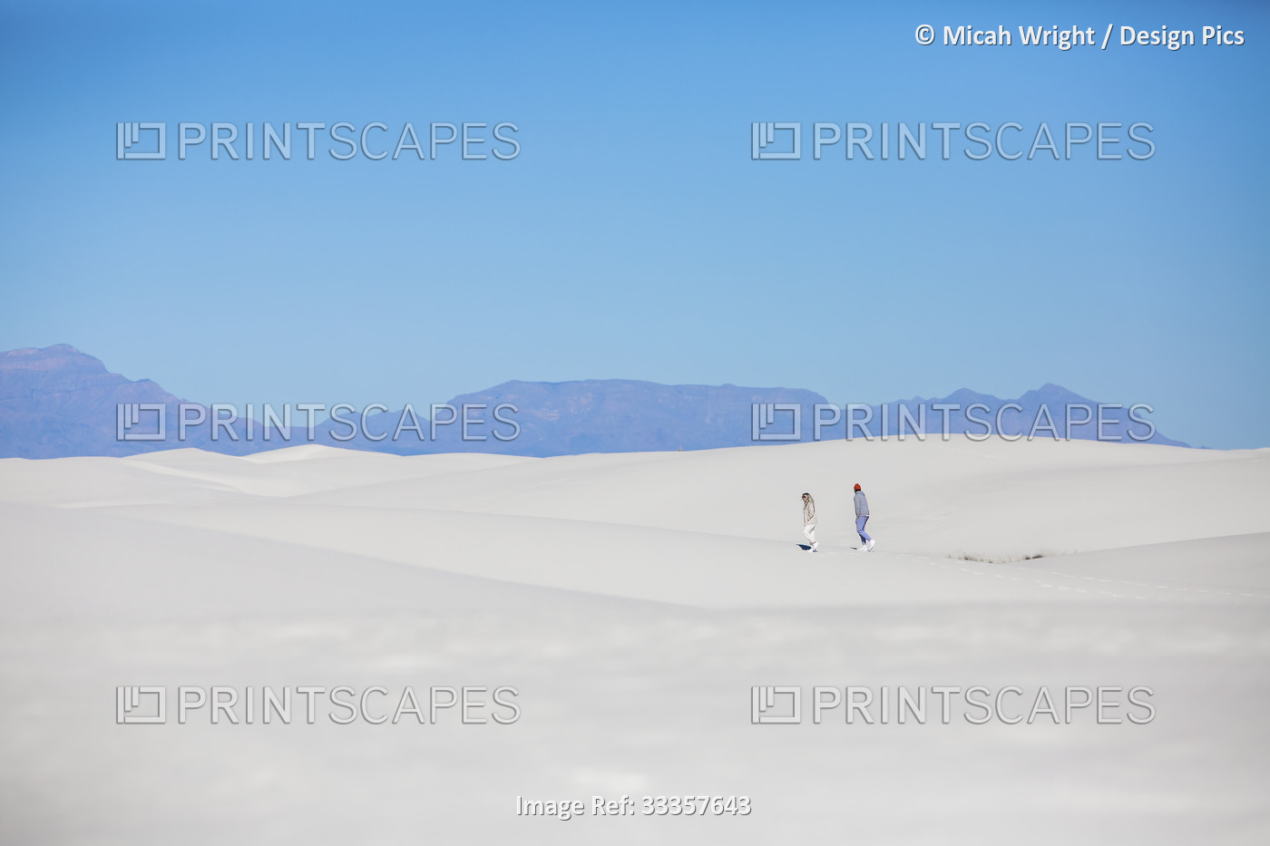 Tourists exploring the beautiful, plain white sands of the dunefields at the ...
