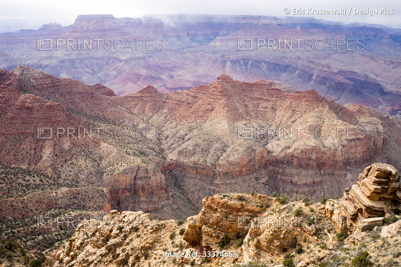 A view of the Grand Canyon from Desert View Watchtower.; Grand Canyon National ...