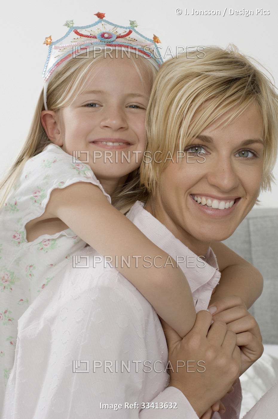 Portrait of a mother and young daughter; Germany