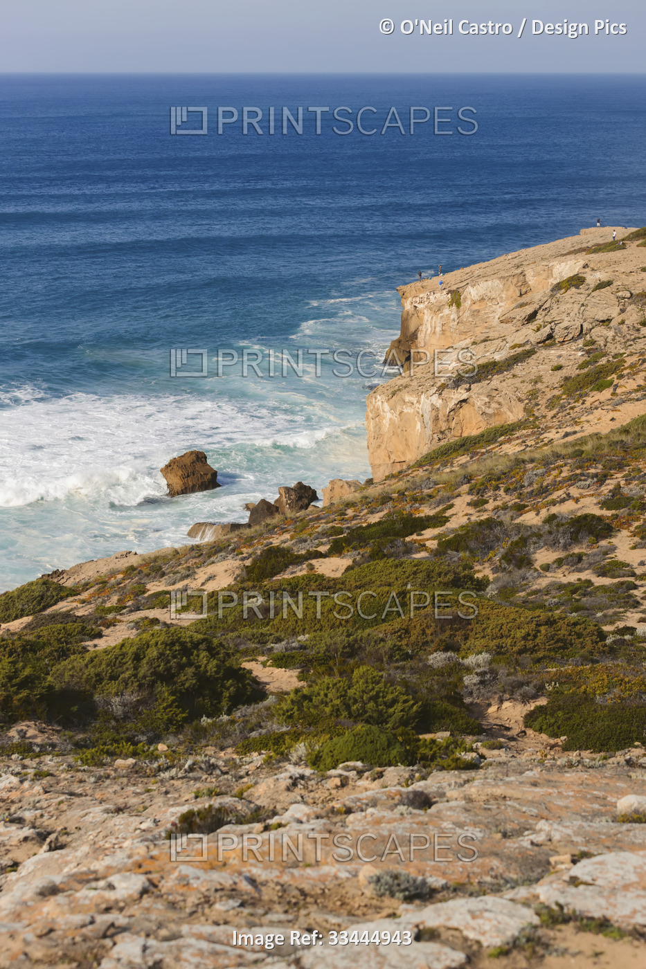 Praia de Odeceixe, along the vast and rugged coastline of Portugal; Algarve, ...