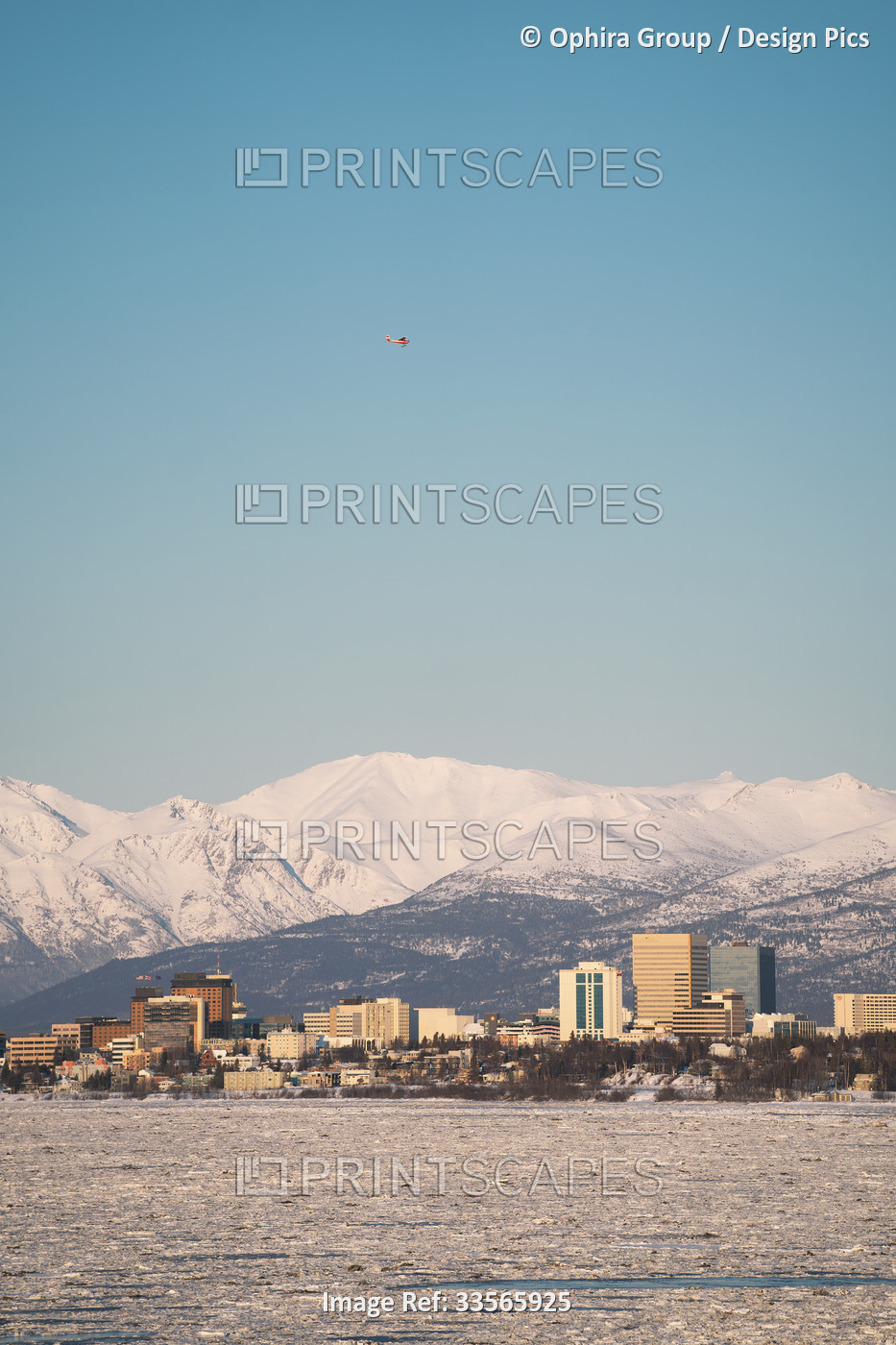 The city of Anchorage, Alaska and its office buildings and high rises can be ...